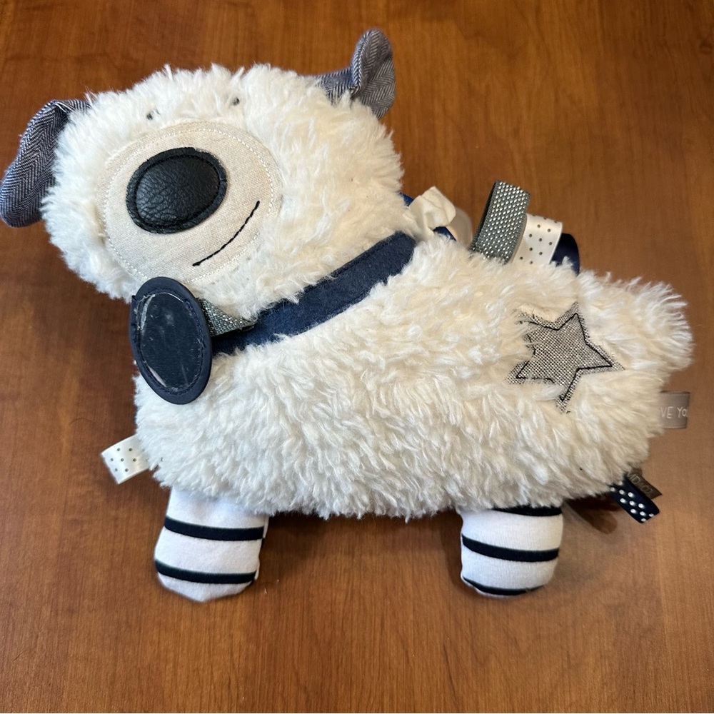 Infant / Baby Plush Dog Activity Toy with Star Patch